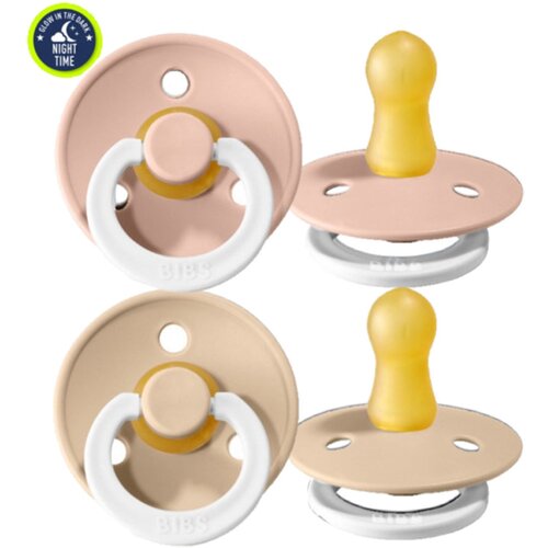Bibs Colour dude (okrugle) - Blush GLOW/Vanilla GLOW (vel.2) Slike