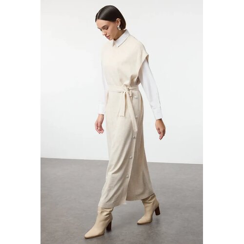 Trendyol Modest Ženska haljina Tctaw24Uv00038, Bež Cene