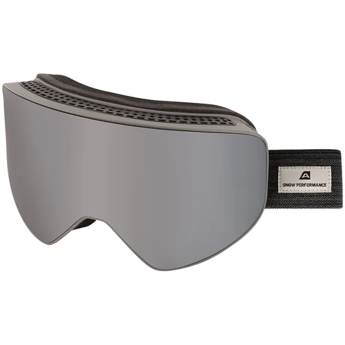 Alpine pro SHOCKE silver dull ski goggles