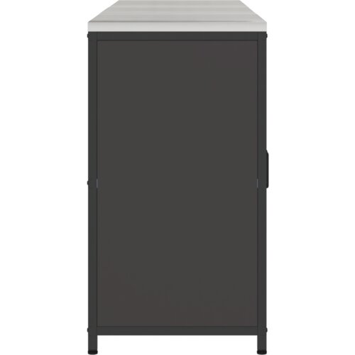 vidaXL Set za kuhinjsku pohranu s policom Ostalo s pohranom s vratima 3 pcs Crna 210 x 50 x 92 cm Cijene