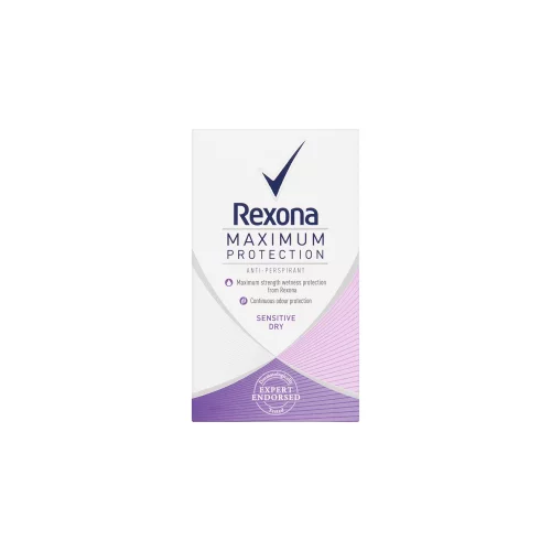 Rexona Maximum Protection Sensitive Dry kremasti antiperspirant protiv pretjeranog znojenja 45 ml