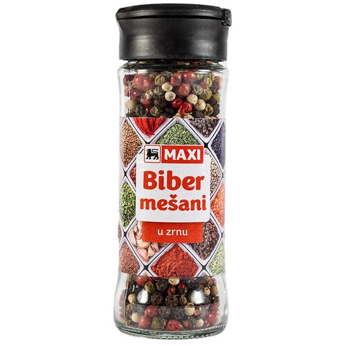 Maxi Biber u zrnu mesani 48g Cene