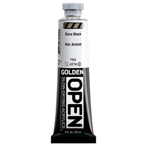  GOLDEN OPEN akrilna boja koja se sporo su&amp;scaron;i 59 ml | 7010 Bone Black Slike