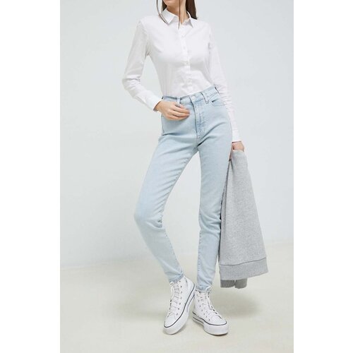 Tommy Jeans Traperice Sylvia za žene, visoki struk Slike