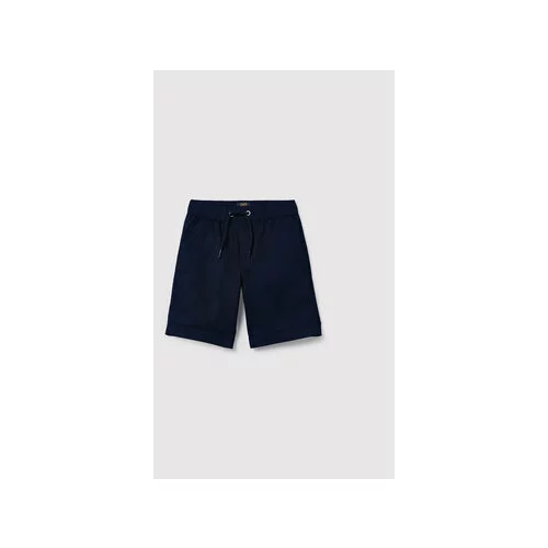 OVS Kratke hlače iz tkanine 1482177 Mornarsko modra Regular Fit