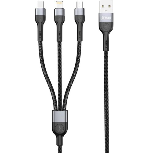  USB data kabl Superior SU-K106 3u1 Micro/Type C 1m Cene
