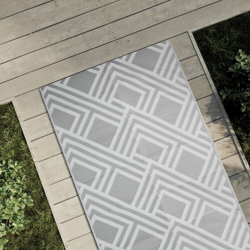 vidaXL Zunanja preproga siva 80x150 cm PP Cene