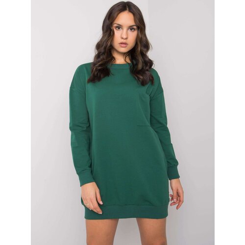 RUE PARIS Dress-RV-SK-7332.65-dark green Slike