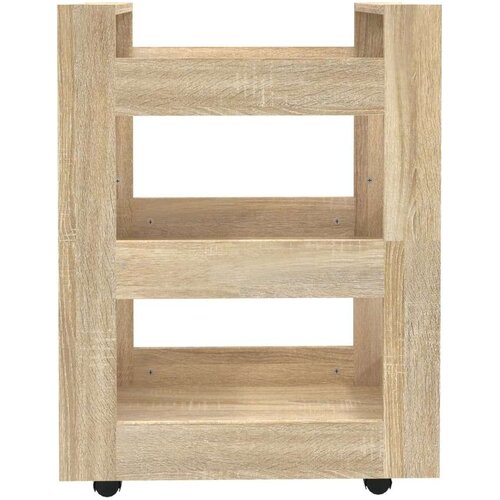VidaXL Kuhinjska kolica boja hrasta 60 x 45 x 80 cm konstruirano drvo Slike