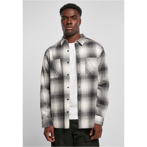 UC Men Mock Check Shirt whitesand/black Slike