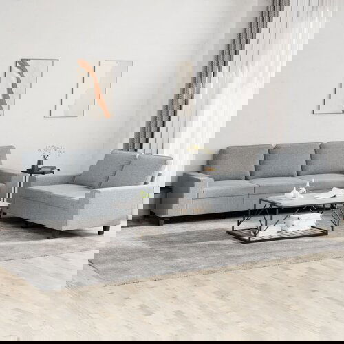 vidaXL 2-dijelni set sofa svjetlosivi od tkanine Cijene