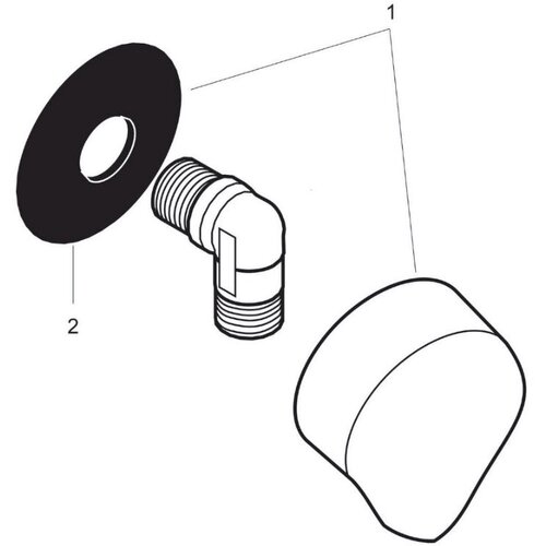 Hansgrohe 27454990 FixFit priključek za tu&amp;scaron; cev Slike