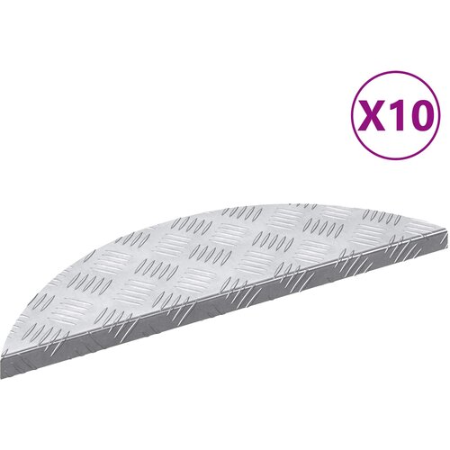 Stepenica Polumjesec 10 pcs Srebrno 60 x 18 x 2,5 cm Aluminij Cijene