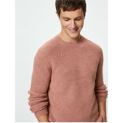 Koton Knitwear Sweater Crew Neck Soft Textured Slim Fit Long Sleeve