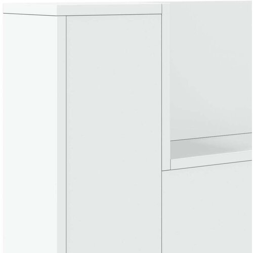  Krevetna ploča s LED-om s policom Bijelo 180 x 16 5 x 103 5 cm - Bijelo 180 cm Slike