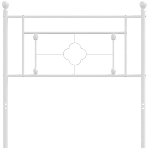  Metalno zamjensko uzglavlje bijelo 100 cm Slike