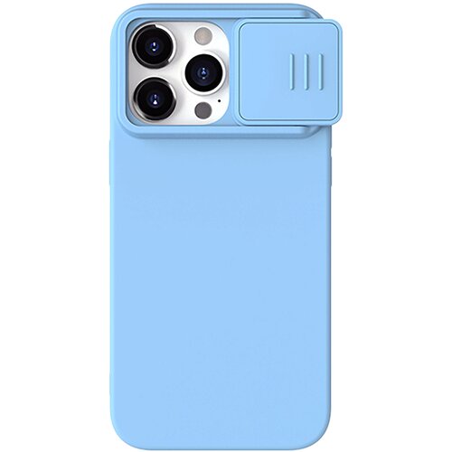 Nillkin CamShield Silky MagSafe ovitek za iPhone 15, Svetlo moder Cene