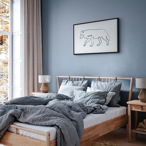  Slika - Wolf (1 Part) Wide 90x60 U crnom drvenom okviru Slike