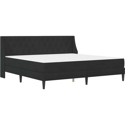  Okvir kreveta s madracem Zidne s uzglavljem 2 pcs Crna Bar&amp;scaron;un - Crna 200 x 200 cm Slike