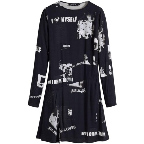 Desigual Kratke obleke VEST_NEWSCORTO 25WWVW29 Črna Cene