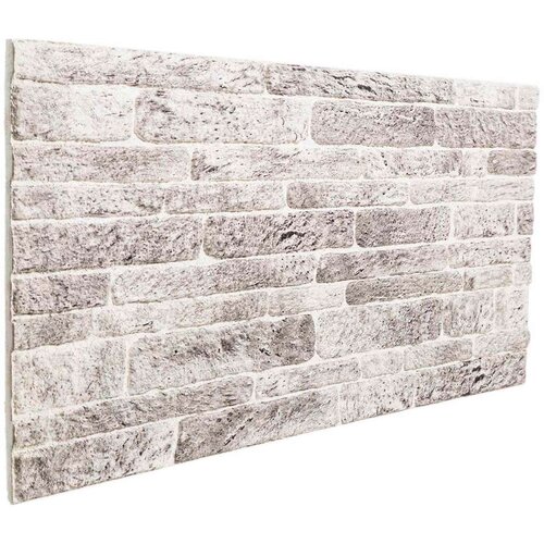  Zidne panele 10 pcs Svijetlo siva i bijela. 100 x 50 cm - Svijetlosiva i bijela Cene