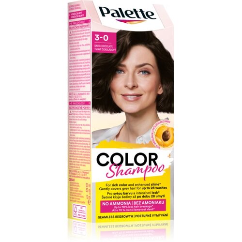 Schwarzkopf Palette Color Shampoo &scaron;ampon za toniranje odtenek 3-0 Dark Chocolate 50 ml Cene