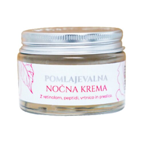 Cvetka Pomlađujuća noćna krema za lice s ružom (50 ml) Cene