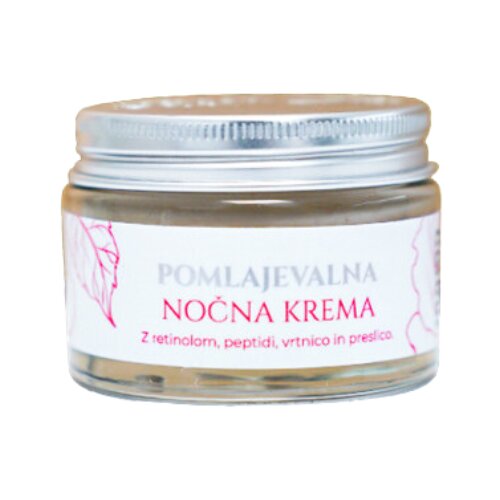 Cvetka Pomlajevalna nočna krema za obraz z vrtnico (50 ml) Slike