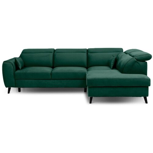 ELTAP Zelena baršunasti sklopiva/s prostorom za odlaganje kutna garnitura (s desnim kutom/u obliku slova L) Noble – Cijene