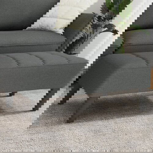 vidaXL Tabure tamnosivi 77x55x31 cm od tkanine Cijene
