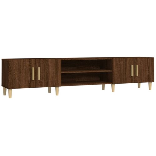 Maison Chic TV omarica - TV stojalo - Televizijska omarica rjav hrast 180x31,5x40 cm inženirski les, (21700045) Cene