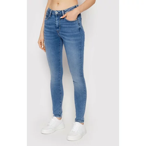 PepeJeans Jeans hlače Regent PL204171 Modra Skinny Fit