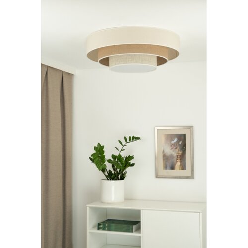  Duolla - LED plafonsko svetlo LUNETA LED/26W/230V &amp;Oslash; 60 cm 4000K krem/braon Slike