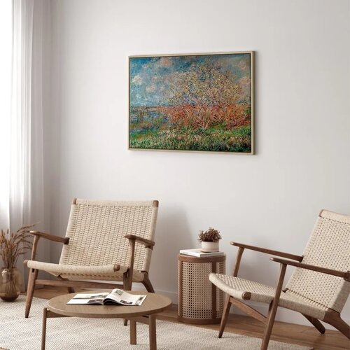  Slika - Claude Monet &amp;ndash; Spring 120x80 U prirodnom drvenom okviru Slike