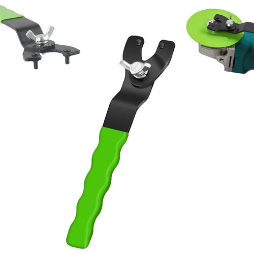 Generic Angle grinder wrench thickened disassembly tool adjustable - multifunctional adjustable wrench, adjustable wrench angle grinder, universal adjustable pin wrench for angle grinder, (21066429) Cene