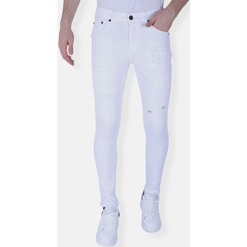 Local Fanatic Kavbojke slim 146969288 Bela Cene