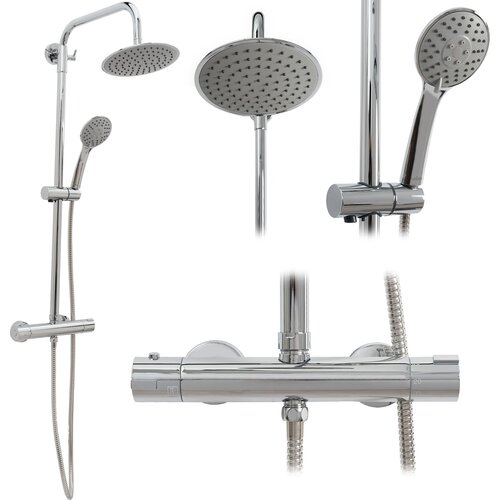 Calani tuš set dayton chrom termostat Cene