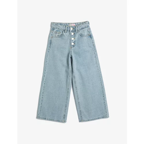 Koton Wide Leg Jeans Pocket Detailed Cotton - Wide Leg Jean