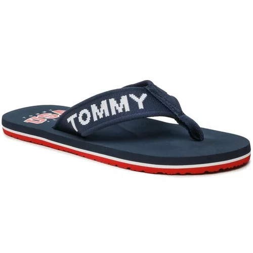 Tommy Jeans Japonke Flip Flop Logo Tape EM0EM01147 Mornarsko modra