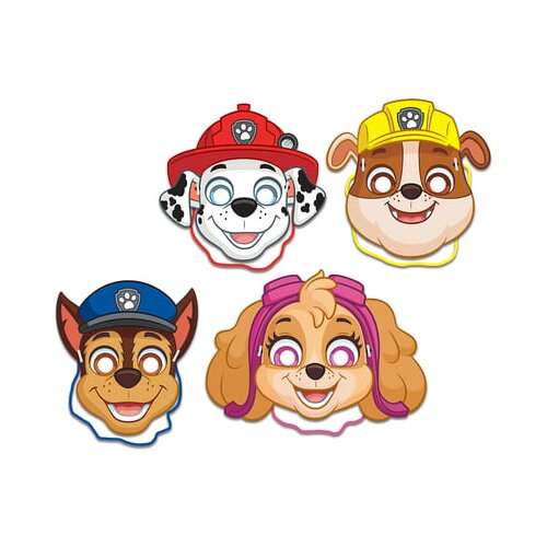 TIB Heyne Obrazne maske &amp;quot;Paw Patrol&amp;quot;, 4 kosi Slike