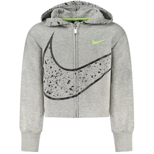 Nike Dječja Siva Majica s Kapuljačom na Patentni Zatvarač Slike