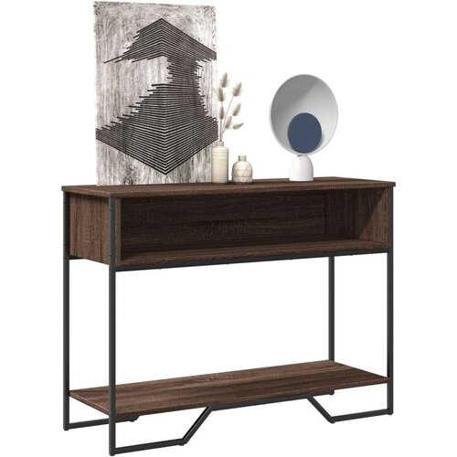  Konzolni stol boja hrasta 100 x 35 x 74 5 cm konstruirano drvo Cijene