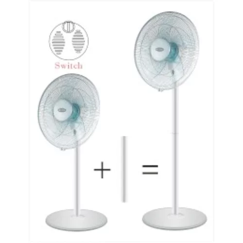 BE COOL stojalo in namizni ventilator 40 cm bele barve, (21001113)