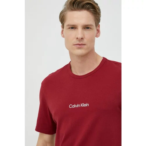 Calvin Klein Underwear Gornji dio pidžame boja: crvena, s tiskom