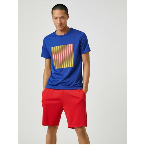 Koton Sports T-Shirt Stripe Printed Crew Neck Breathable Fabric Slike