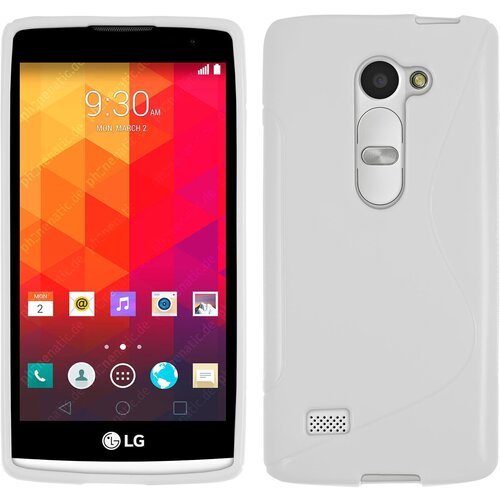  Gumijasti / gel etui S-Line za LG Leon - beli Slike