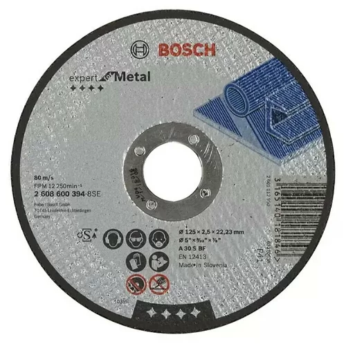 Bosch Rezalna plošča Expert for Metal A 30 S BF (premer: 125 mm, debelina: 2,5 mm, izvrtina: 22,23 mm)