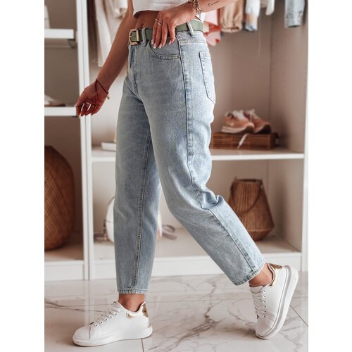 DStreet Spodnie damskie jeansowe mom fit JEANMOM niebieskie Cene
