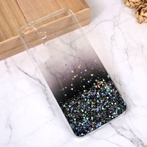  Torbica Silikonska Glitter za Samsung A556F Galaxy A55 5G crna Cene