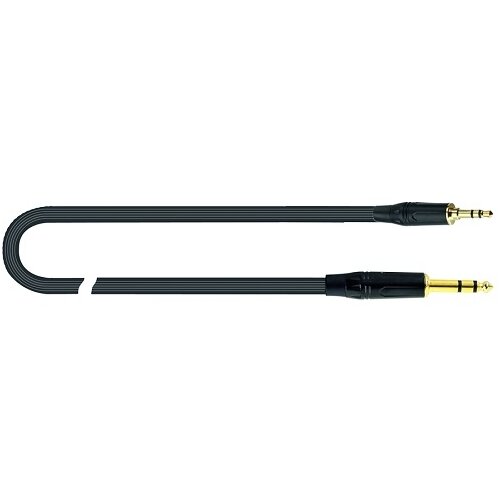  Q-LOK JUST J35JS 3 adapter kabel 3m (Stereo 6.3mm jack plug - Stereo 3.5mm jack plug) - crna boja Slike